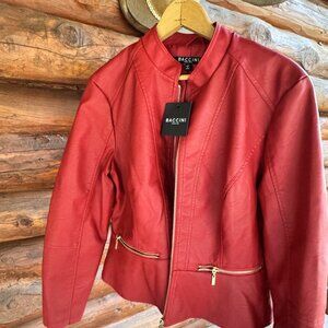 Baccini Red Jacket size L new with tags